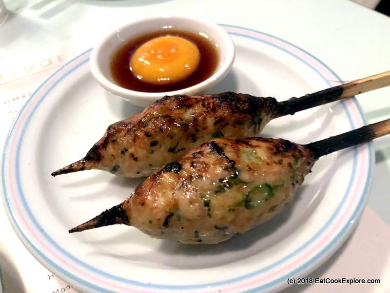 Jidori Yakitori's Omakase Menu Covent Garden 8 Jidori Covent Garden Tsukune Minced chicken and egg yolk