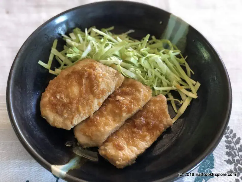 Very easy mid week meal Japanese Ginger Pork shogayaki 