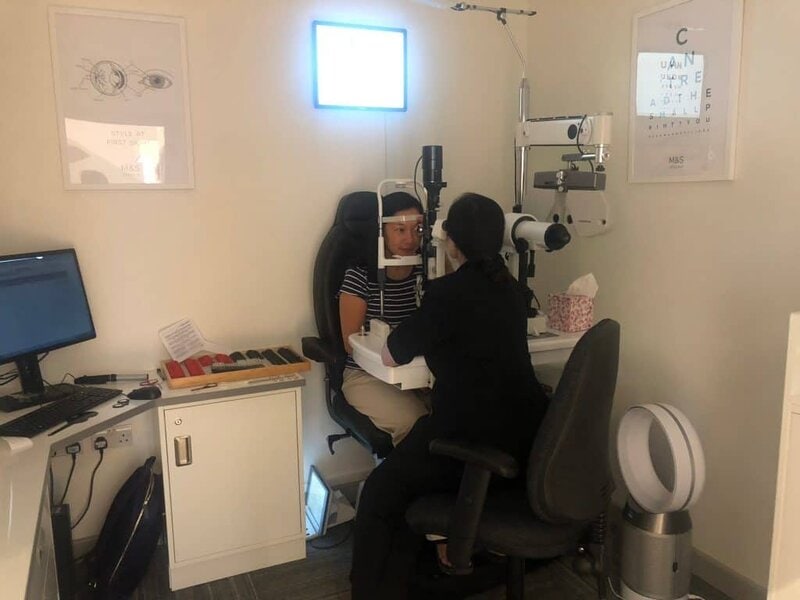 M& Opticians Newest equipment Eye Test
