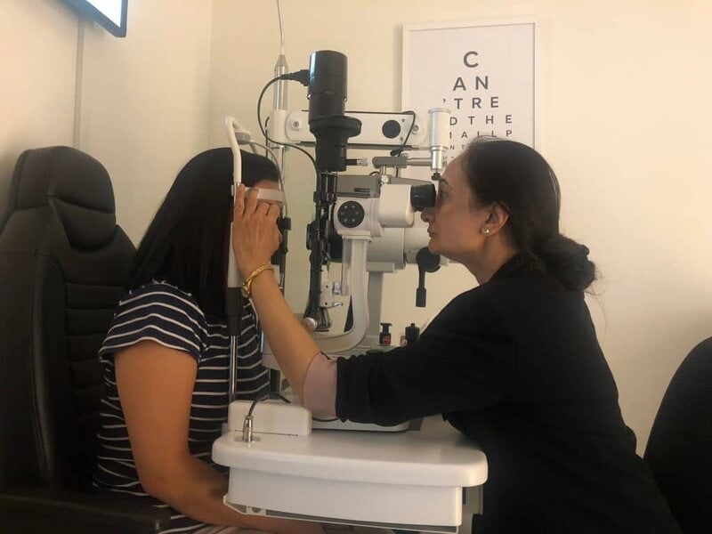 M& Opticians Newest equipment Eye Test