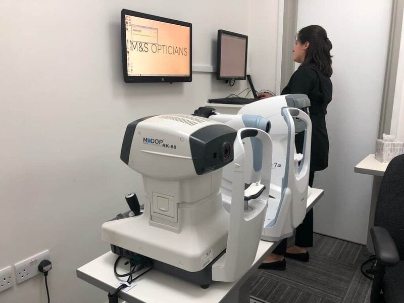 M& Opticians Newest equipment