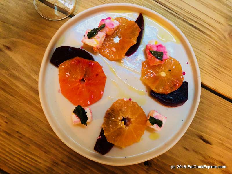 Sarona Clerkenwell - Middle Eastern Flavours 1 Beetroot, orange and feta salad
