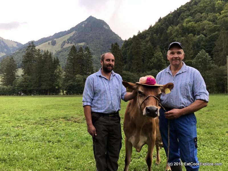 A Gruyere cheesemaker in Canton of Fribourg 