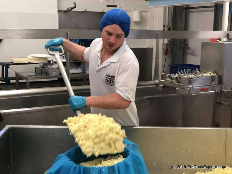 Making artisan cheddar cheese in Cheddar Gorge
