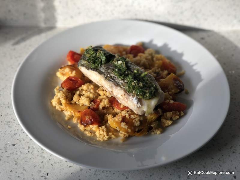 Low Carb Hake with Salsa Verde, Millet & tomato 1 Mindful Chef Hake with Salsa Verde, Millet & tomato