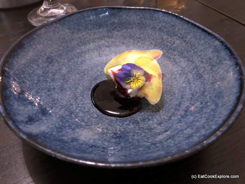 Pisqu for Terrific Peruvian Cuisine 12 Guanabana mousse Amazonian fruit with miel de tierra