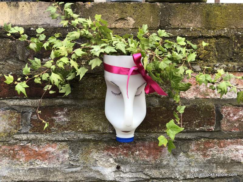 Now that they are ready to use, fill the bunny planter with soil and your favourite herbs.