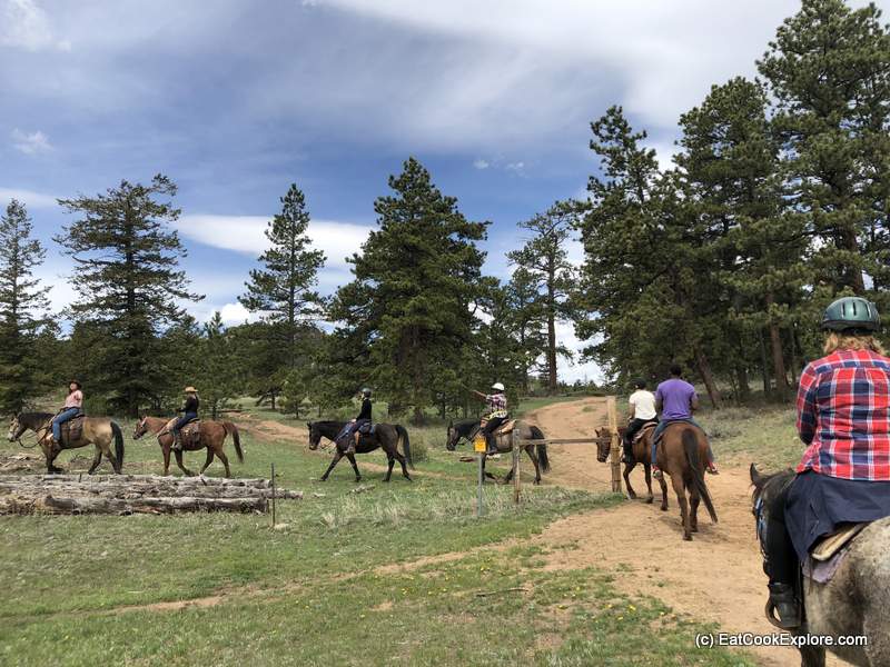 horse riding on Sundance Trail Dude Ranch 