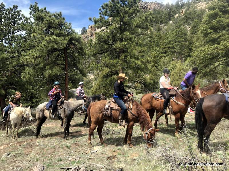 horse riding on Sundance Trail Dude Ranch 