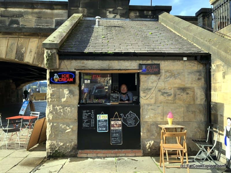 Newcastle upon Tyne Little Coffee Shop Under the Bridge