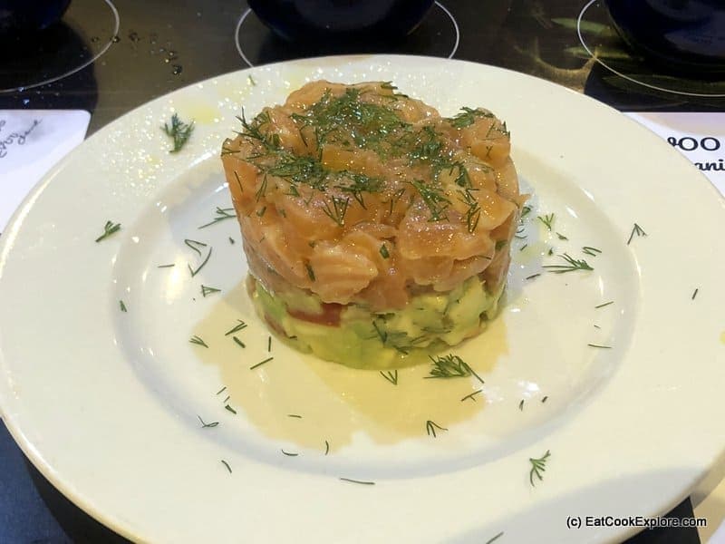 Cooking with La Espanola Extra Virgin Olive Oil 9 La Espanola Olive Oil Salmon avocado timbale