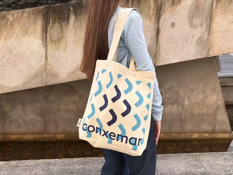 Bolsas de tela de algodon para ferias y congresos Conxemar en Vigo