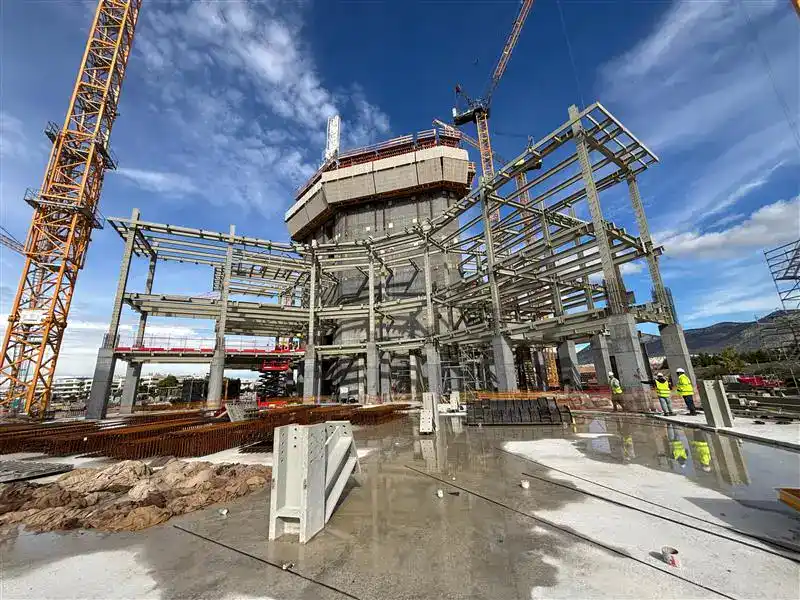 Structural steel frames for high-rise buildings