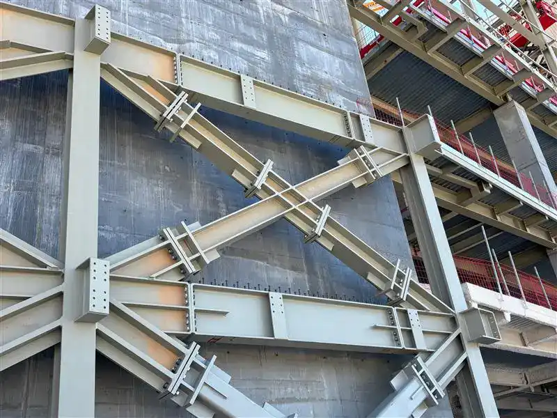 High-rise structural steel framework