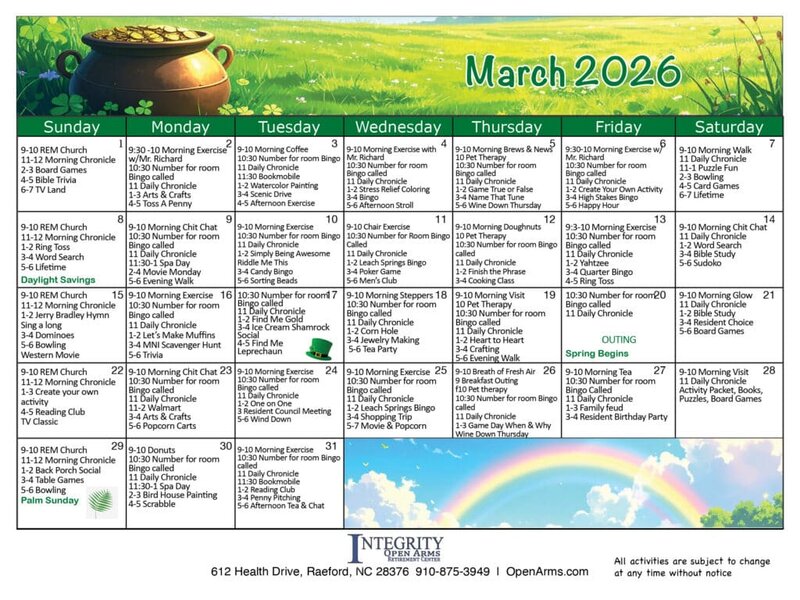 March Calendar