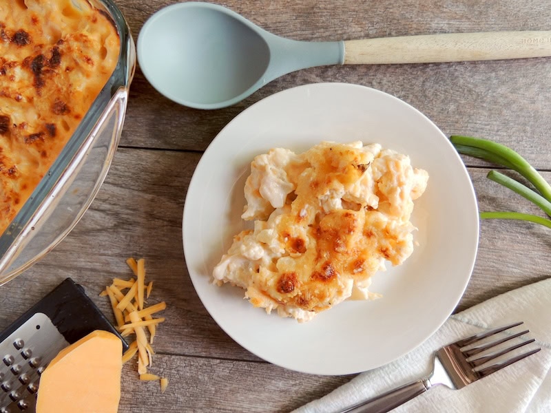 This keto cauliflower casserole is the ultimate low-carb comfort food! Creamy, cheesy, and baked to golden perfection, it&rsquo;s a family favorite side dish.
