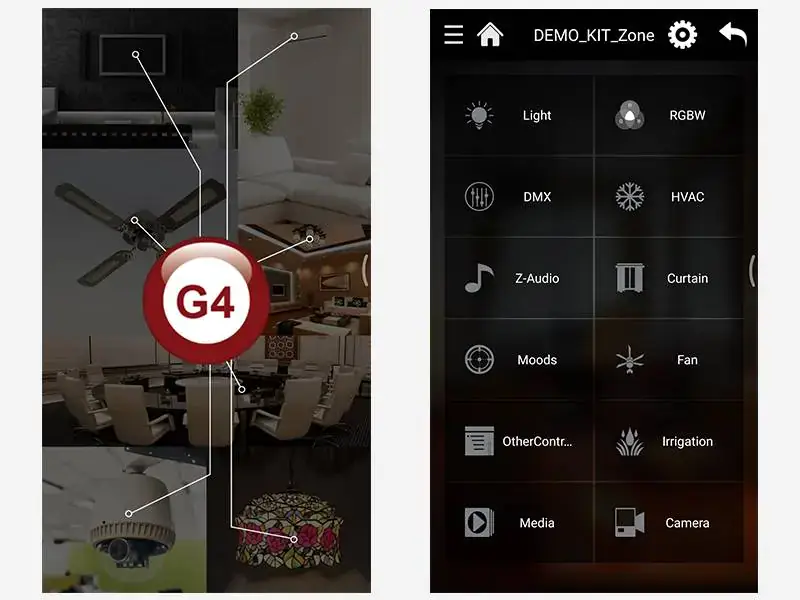 Smart G4 smart home automation app