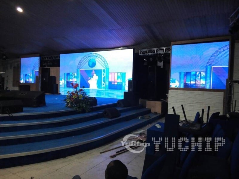Church LED Screen In Nigeria From YUCHIP