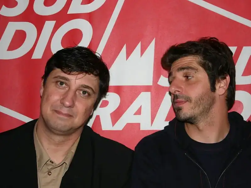 Yann Fernandez avec Patrick Fiori à Sud Radio Toulouse