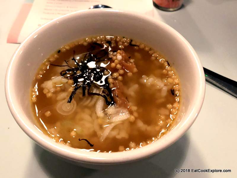 Jidori Yakitori's Omakase Menu Covent Garden 11 Jidori Covent Garden Ochazuke, rice with genmai cha and chicken broth