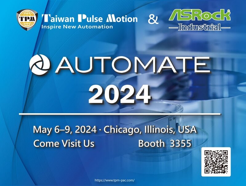 The biggest automation exhibition event in North America is about to begin – Automate 2024 Taiwan Pulse Motion will showcase the various advantages of their self-developed applications for automation production lines with ASRock industrial computers. EtherCAT SoftMotion, ECPW, provides a flexible, cost-effective, and scalable solution for motion control applications, offering advantages in terms of flexibility, cost, scalability, integration, ease of programming, diagnostic capabilities, and customization. ECPW comes with INTime real-time operating system brings enhanced deterministic performance, low latency, hard real-time capability, synchronization, safety features, efficient resource management, making it well-suited for demanding real-time motion control applications in industrial automation and robotics. The combination of TPM’s microstepping technology with EtherCAT communication capabilities enhances precision, efficiency, and flexibility, making EtherCAT 5-phase microstepping drives well-suited for a wide range of demanding industrial applications and semiconductor-related devices. Product Categories *Master Controller: ECPW SoftMotion *Distributed Stations: High-Accuracy 5-phase MicroStepping Drives High-Density Remote I/O Modules