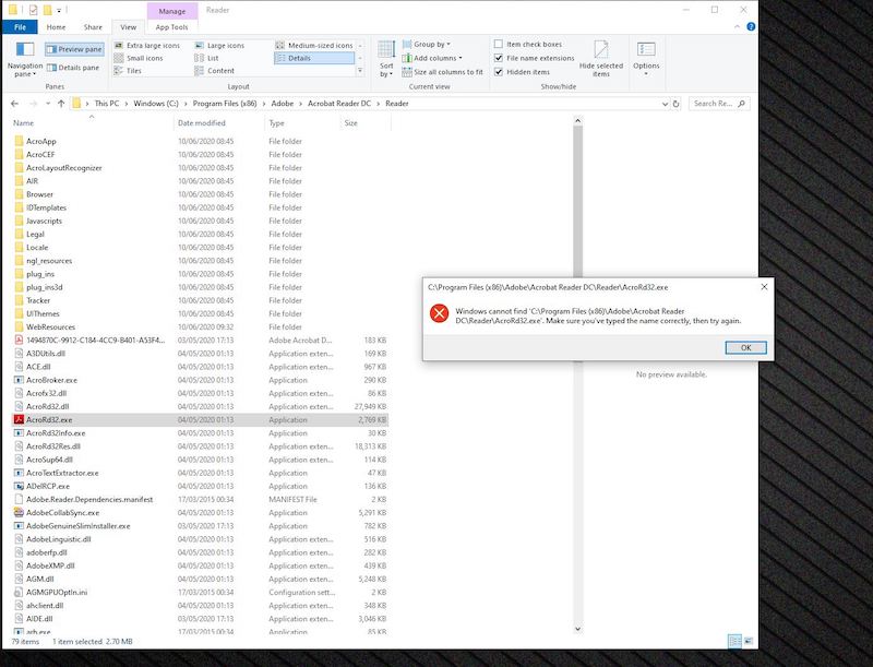 Fix-Adobe-Acrobat-Reader-Cannot-Open-or-Find-a-PDF-File-in-Windows-10