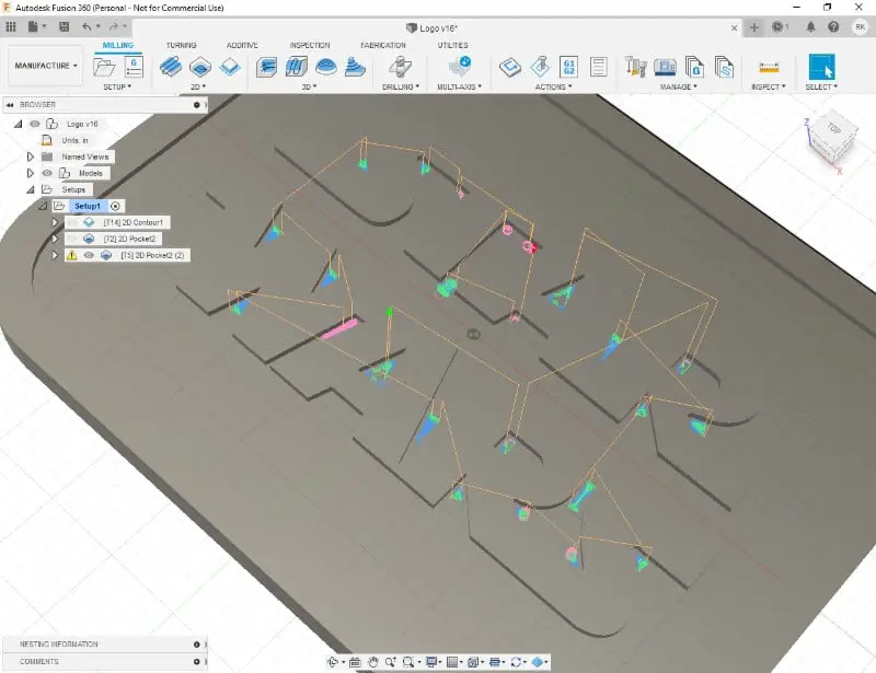 The first rest machining process