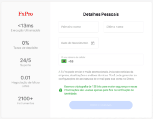 fxpro open account details