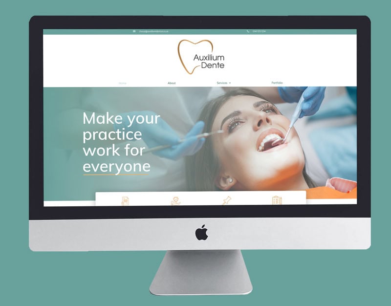 Auxilium Dente Web Design and Branding