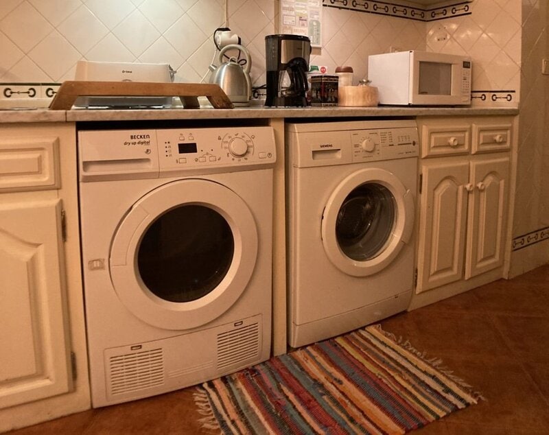 Laundry provided in accomodation