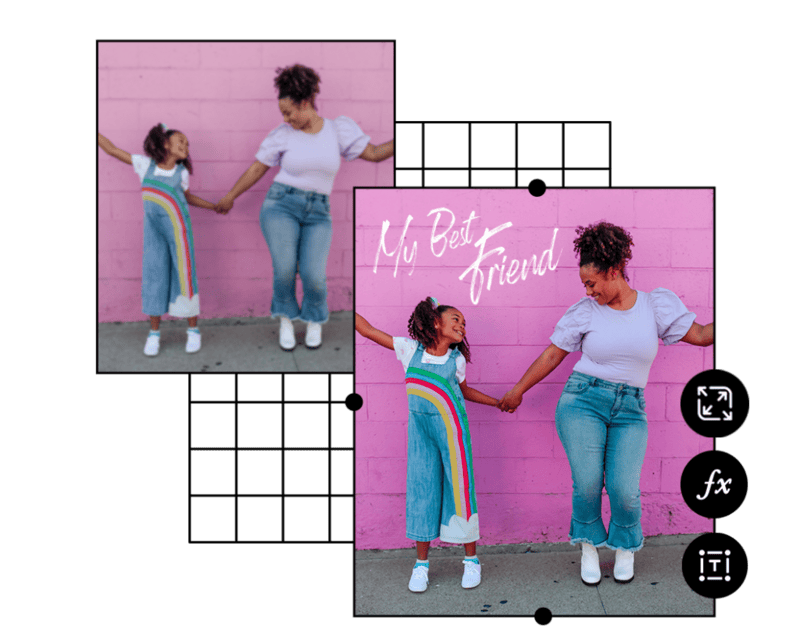 add design elements in photos before printing