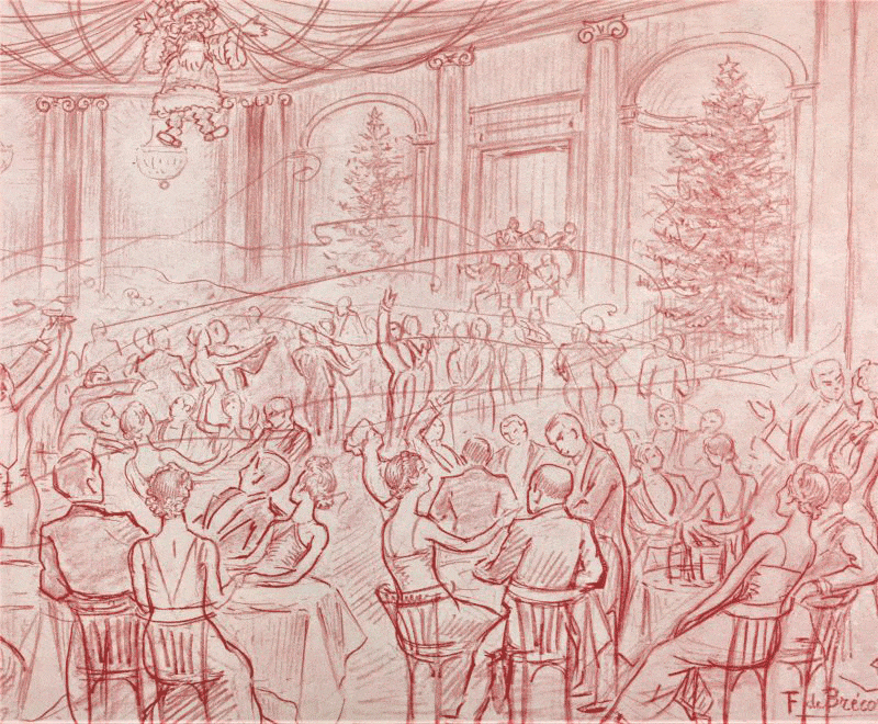 Reveillon de Noël au Ruhl en 1937
