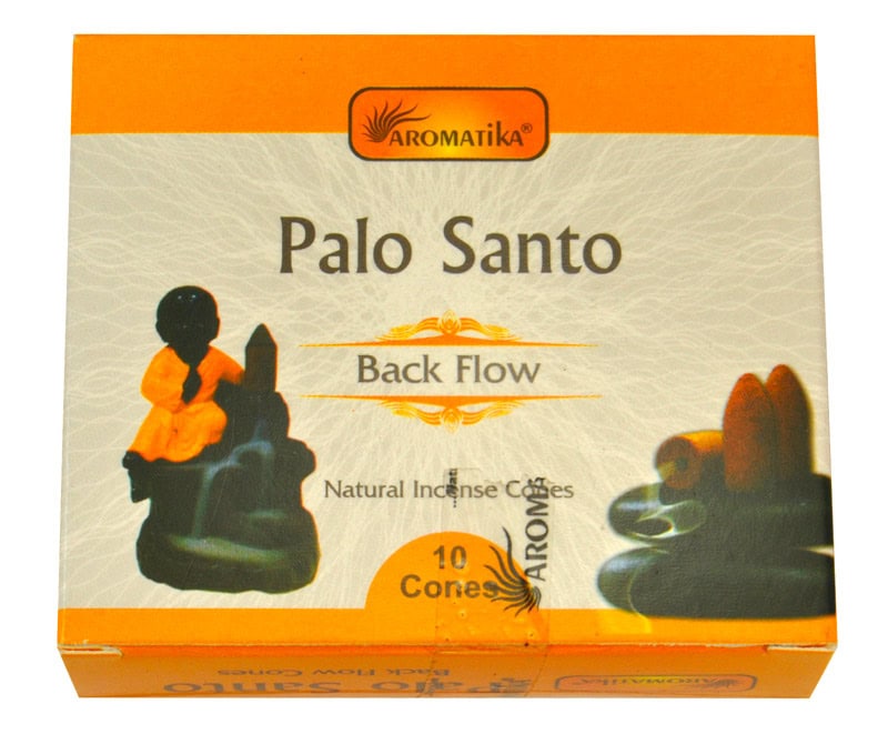 Encens Aromatika Palo Santo 10 cônes Backflow