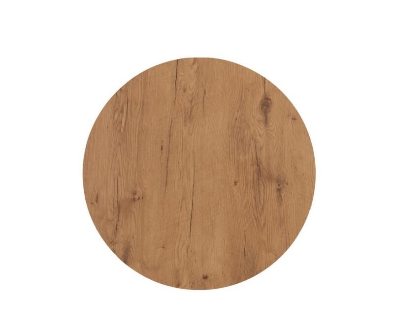 Piano tavolo Ø80 cm HPL rovere naturale - foto 2