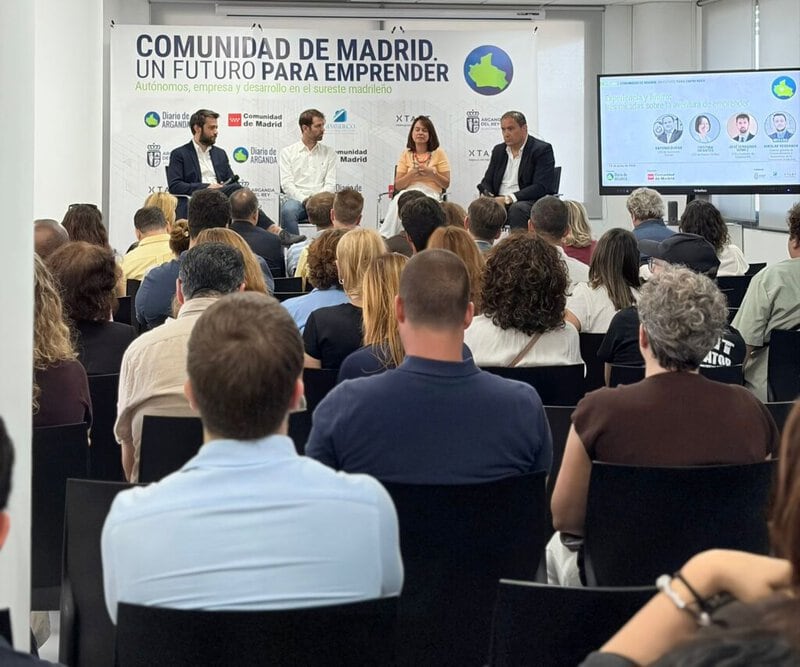 Vista poligono industrial Arganda del Rey y actividad empresarial