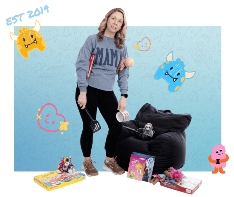Kristen Griffin, Tax Manager at Paragon Accounting & Tax Solutions, balancing motherhood and family life in a playful home scene in Georgia, USA.