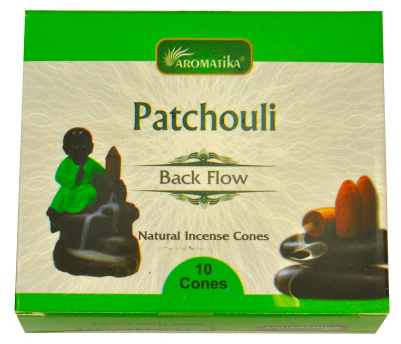 Encens Aromatika Patchouli 10 cônes Backflow