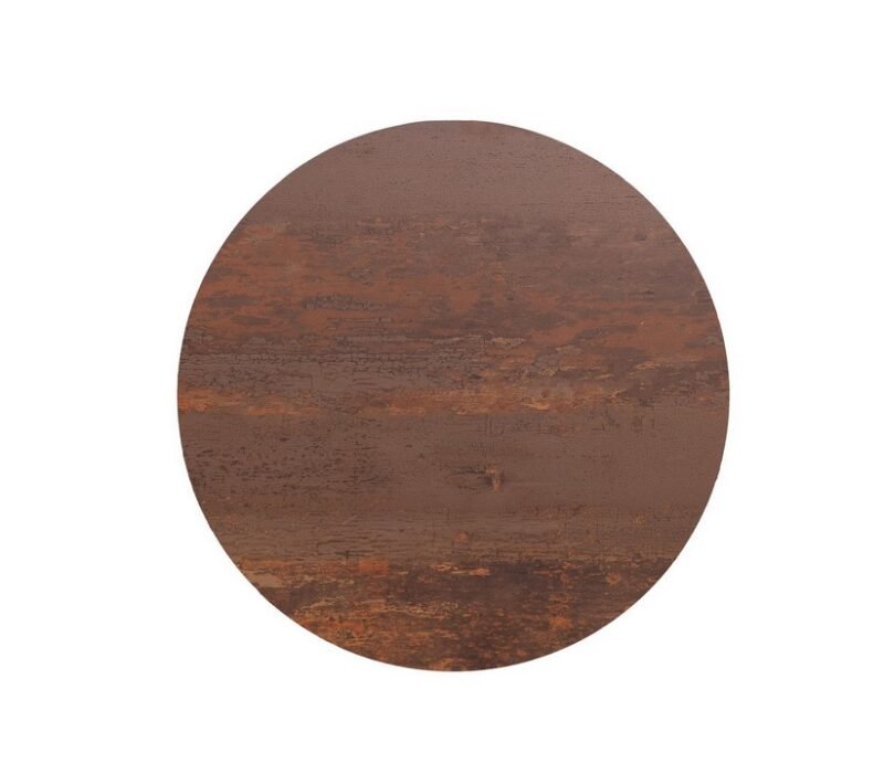 Piano tavolo Ø80 cm HPL Corten - foto 3