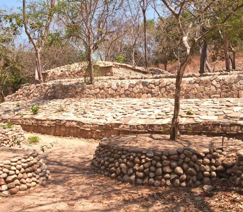 ruins in oaxaca at Copalita Park, Huatulco Mexico