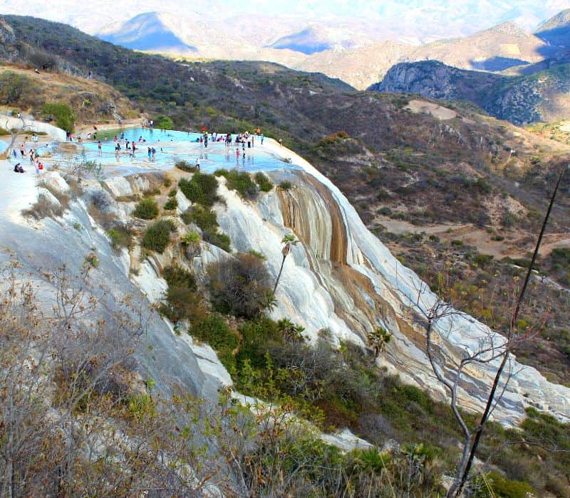 waterfall at hierve el agua