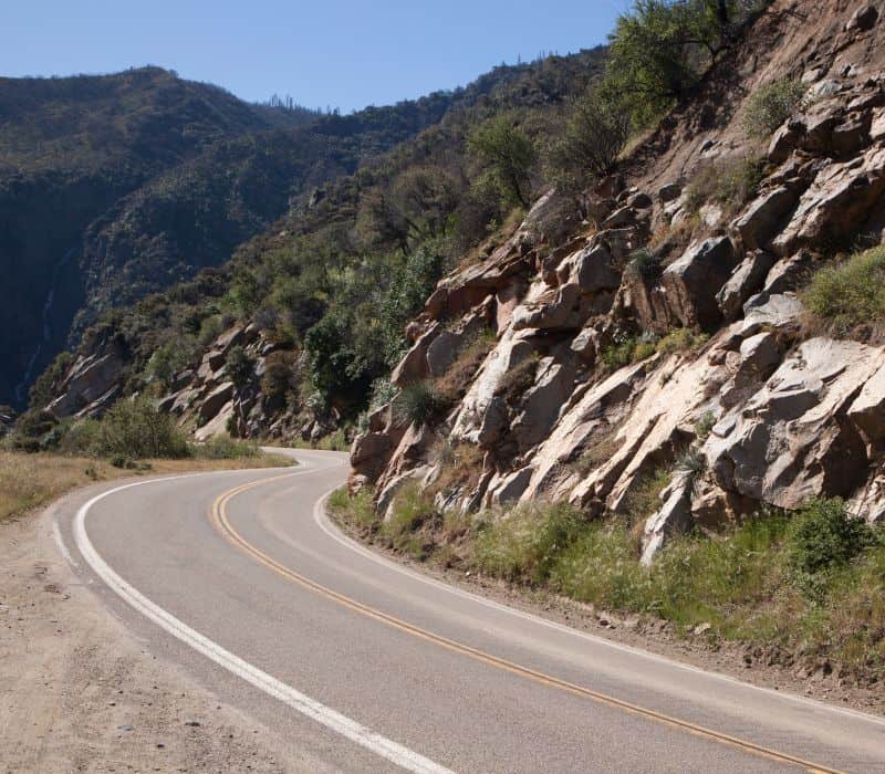 mountain road in oaxaca mexico