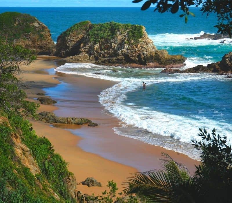 san agustinillo beach in oaxaca mexico