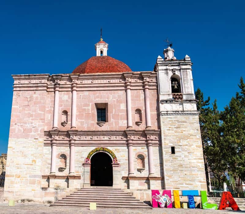 colonial Church of San Pablo in mitla, oaxaca mexico