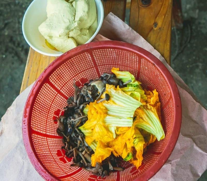 veggies at a market in oaxaca city mexico