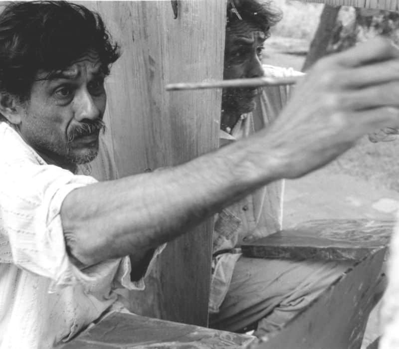 black and white photo of Francisco Toledo, mexican artist and one of the most famous people from oaxaca mexico