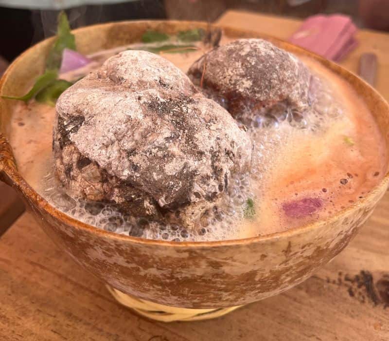 oaxaca stone soup at Ancestral Cocina Tradicional, one of the best restaurants in oaxaca city