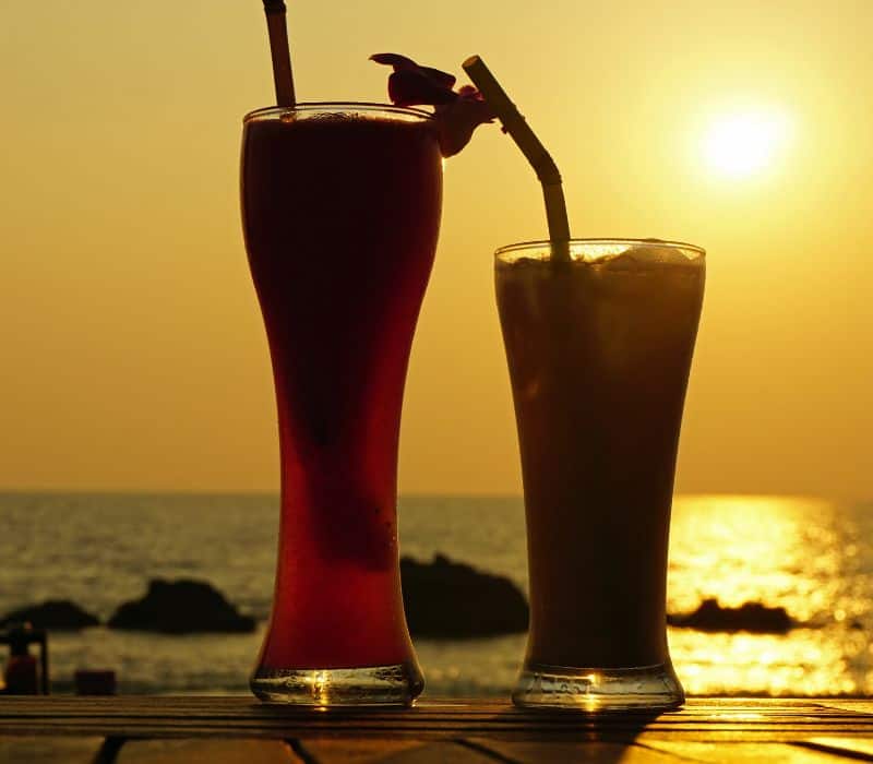 Sunset Drinks at El Copal restaurant Mazunte Mexico