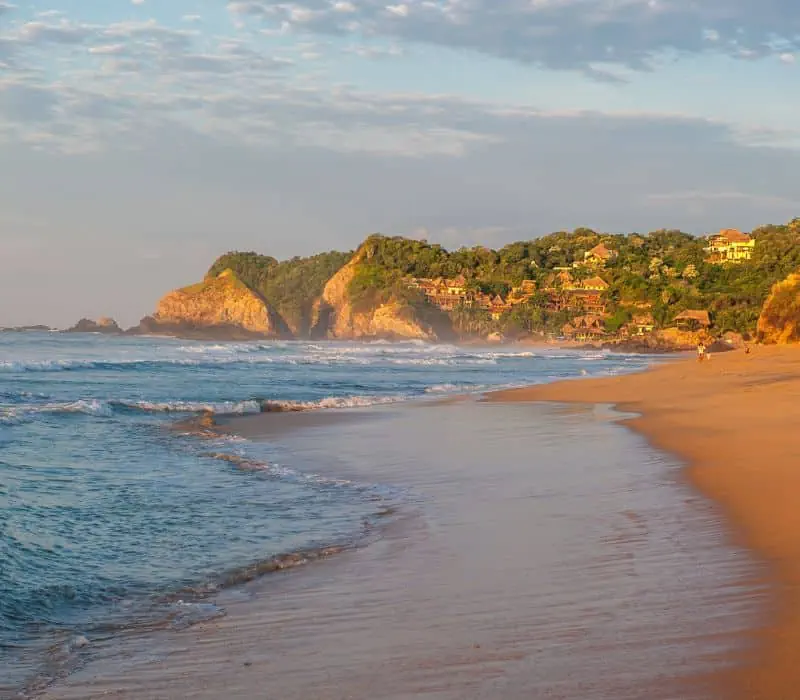 sunrise in the beach of Zipolite