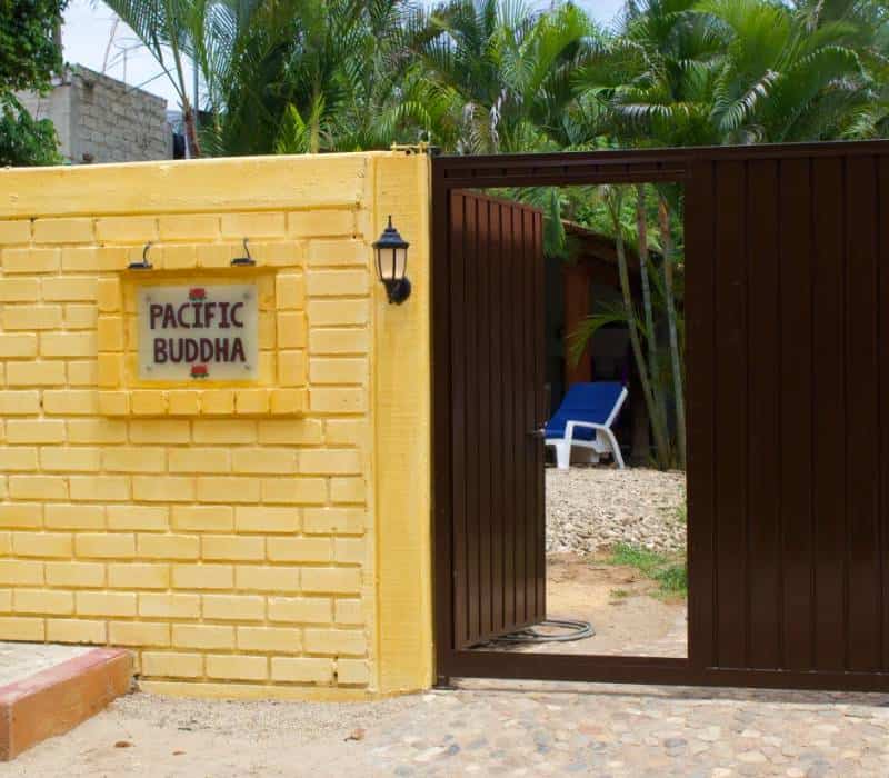 entrance of Pacific Buddha Hostel 
