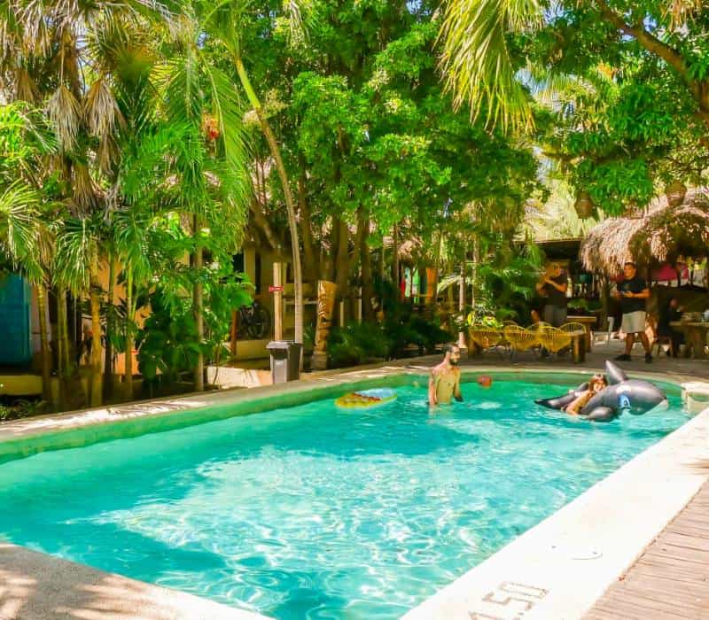 pool area of Selina Puerto Escondido